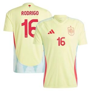 Rodrigo Spain National Team adidas 2024 Away Authentic Jersey - Yellow